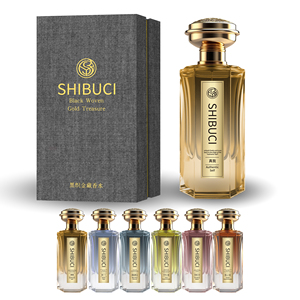 Golden Cap Perfume Spray Octagonal Glass Bottle Long Lasting Custom Scent
