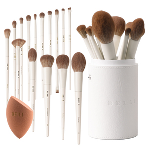 Vegan Synthetic Hair 15pcs Makeup Brushes Set